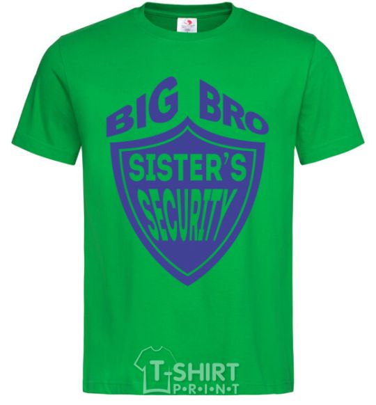 Men's T-Shirt BIG BRO sisters security kelly-green фото