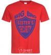 Men's T-Shirt BIG BRO sisters security red фото