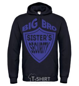 Men`s hoodie BIG BRO sisters security black фото