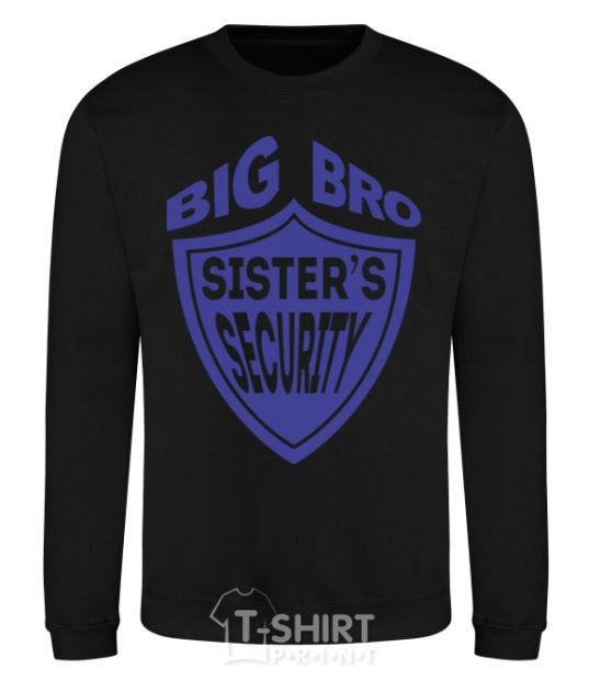 Sweatshirt BIG BRO sisters security black фото