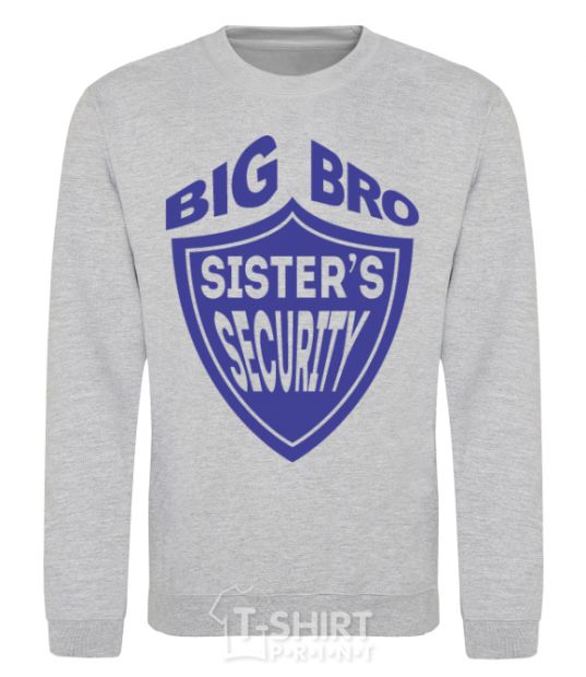 Sweatshirt BIG BRO sisters security sport-grey фото