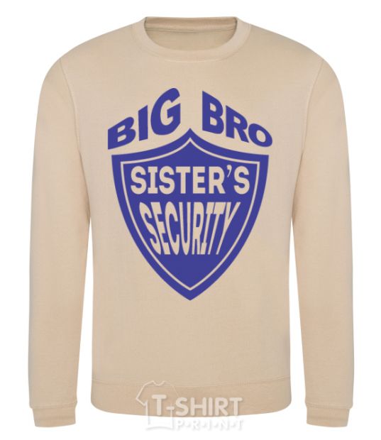 Sweatshirt BIG BRO sisters security sand фото