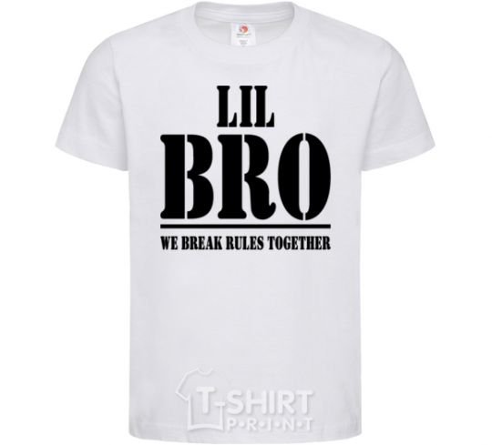 Kids T-shirt Lil Bro White фото