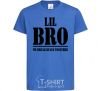 Kids T-shirt Lil Bro royal-blue фото