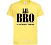 Kids T-shirt Lil Bro cornsilk фото