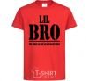 Kids T-shirt Lil Bro red фото