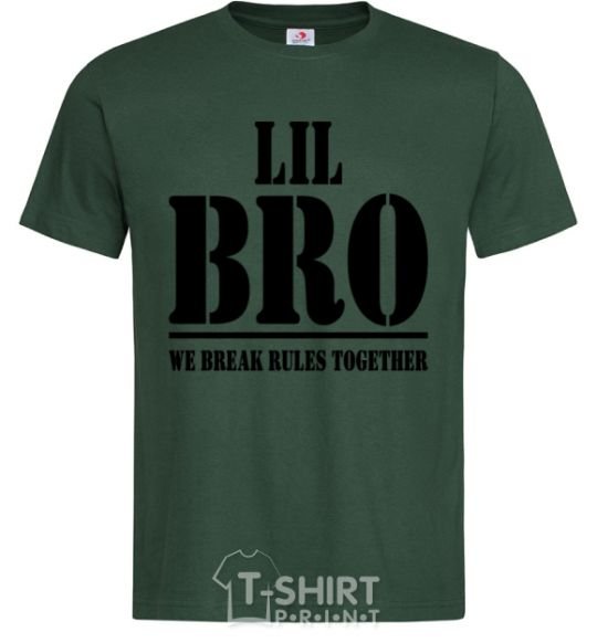 Men's T-Shirt Lil Bro bottle-green фото