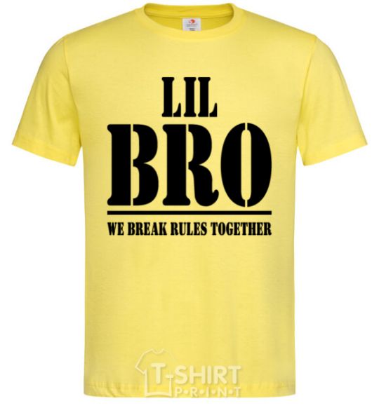 Men's T-Shirt Lil Bro cornsilk фото