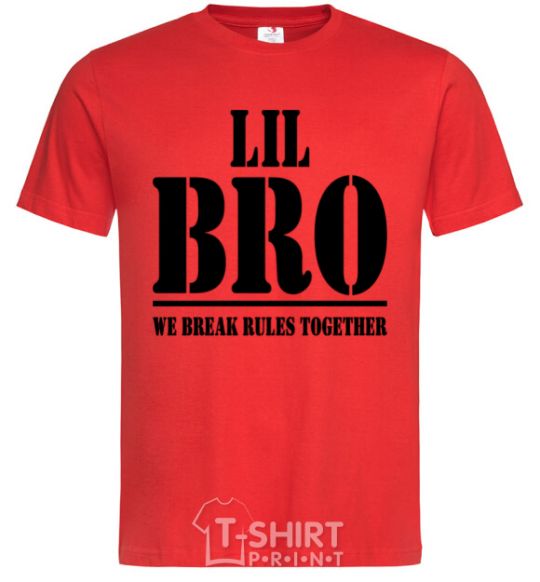 Men's T-Shirt Lil Bro red фото