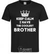 Men's T-Shirt Keep calm i have the coolest brother black фото