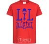 Kids T-shirt Lil mister red фото