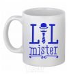 Ceramic mug Lil mister White фото