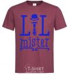 Men's T-Shirt Lil mister burgundy фото