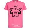 Kids T-shirt My brother my hero heliconia фото