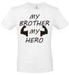 Men's T-Shirt My brother my hero White фото