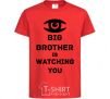 Kids T-shirt Big brother is watching you (eye) red фото