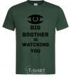 Мужская футболка Big brother is watching you (глаз) Темно-зеленый фото