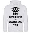 Men`s hoodie Big brother is watching you (eye) sport-grey фото