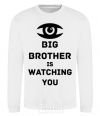 Свитшот Big brother is watching you (глаз) Белый фото