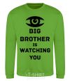 Свитшот Big brother is watching you (глаз) Лаймовый фото