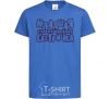 Kids T-shirt Little sister's a bit of a nuisance royal-blue фото