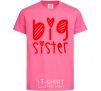 Kids T-shirt Big sister heart sign heliconia фото