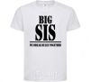 Kids T-shirt Big sis White фото