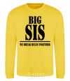 Sweatshirt Big sis yellow фото