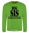 Sweatshirt Big sis orchid-green фото