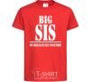 Kids T-shirt Big sis red фото