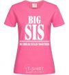 Женская футболка Big sis Ярко-розовый фото