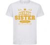 Kids T-shirt Coolest sister ever White фото