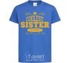 Kids T-shirt Coolest sister ever royal-blue фото