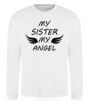 Sweatshirt My sister my angel White фото