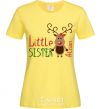 Women's T-shirt Little sister Alison cornsilk фото