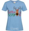 Women's T-shirt Little sister Alison sky-blue фото