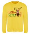Sweatshirt Little sister Alison yellow фото