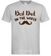 Men's T-Shirt Best dad in the world old grey фото