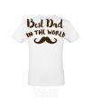 Men's T-Shirt Best dad in the world old White фото