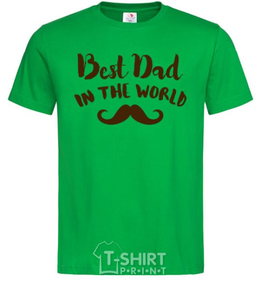 Men's T-Shirt Best dad in the world old kelly-green фото