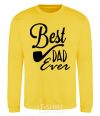 Sweatshirt Best dad ever - tube yellow фото