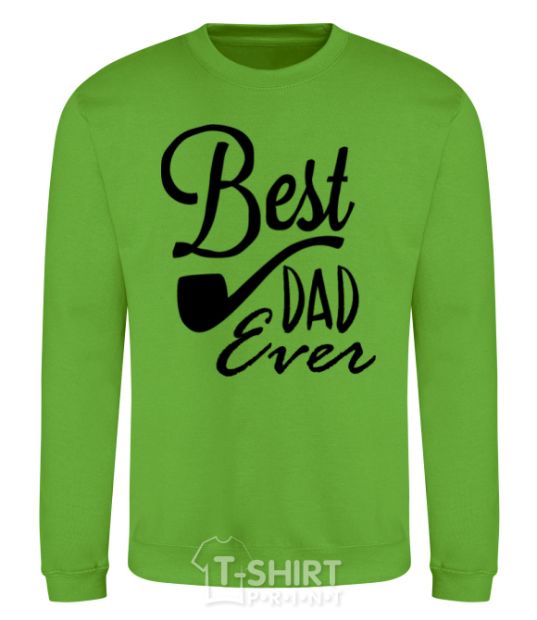 Sweatshirt Best dad ever - tube orchid-green фото