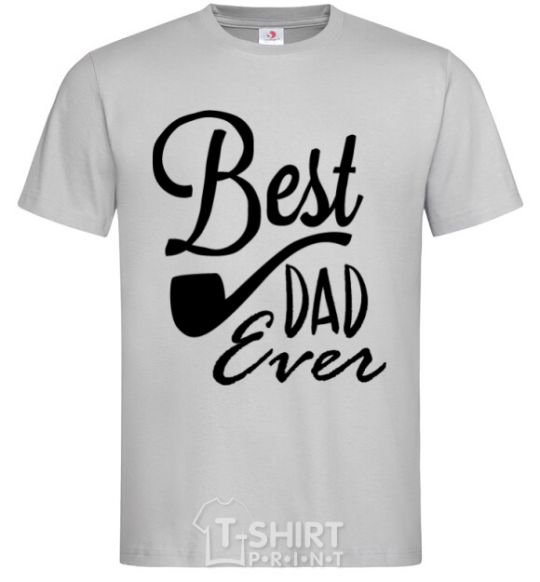 Men's T-Shirt Best dad ever - tube grey фото