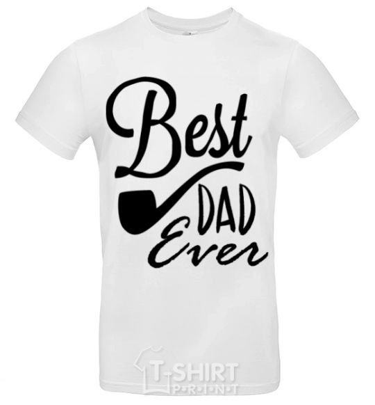 Men's T-Shirt Best dad ever - tube White фото