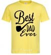 Men's T-Shirt Best dad ever - tube cornsilk фото