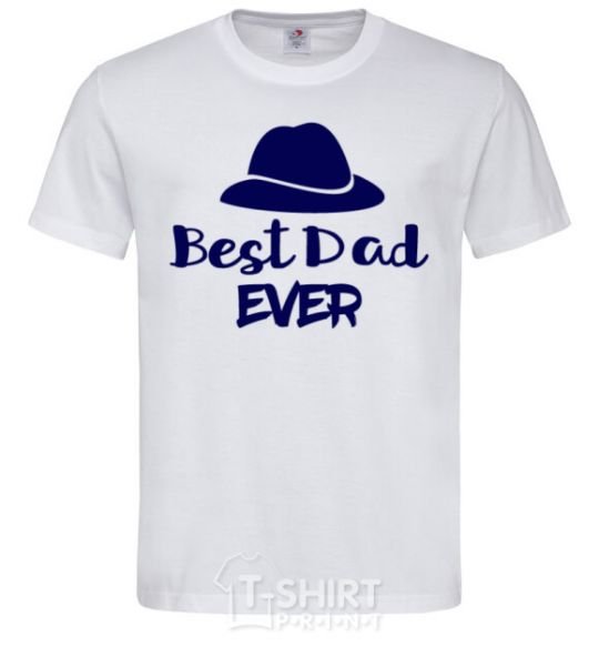 Men's T-Shirt Best dad ever - hat White фото