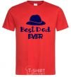 Men's T-Shirt Best dad ever - hat red фото