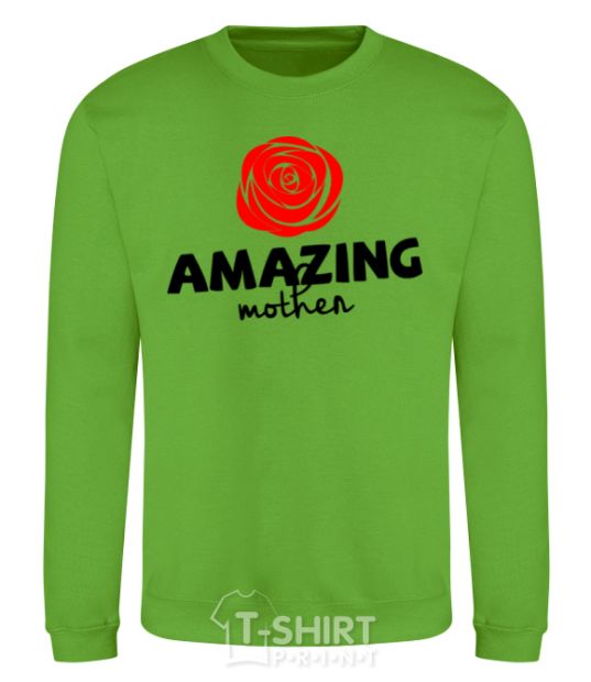 Sweatshirt Amazing mother orchid-green фото