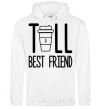 Men`s hoodie Tall best friend White фото