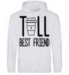 Men`s hoodie Tall best friend sport-grey фото